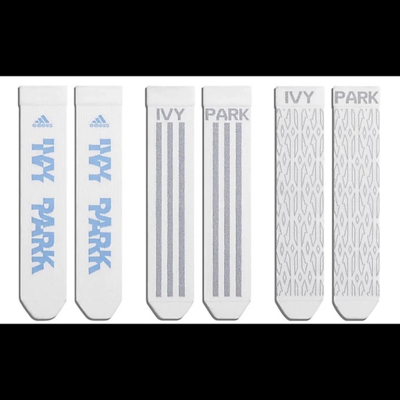 Adidas x Ivy Park Logo 3 Pack Socks - Picture 1 of 4